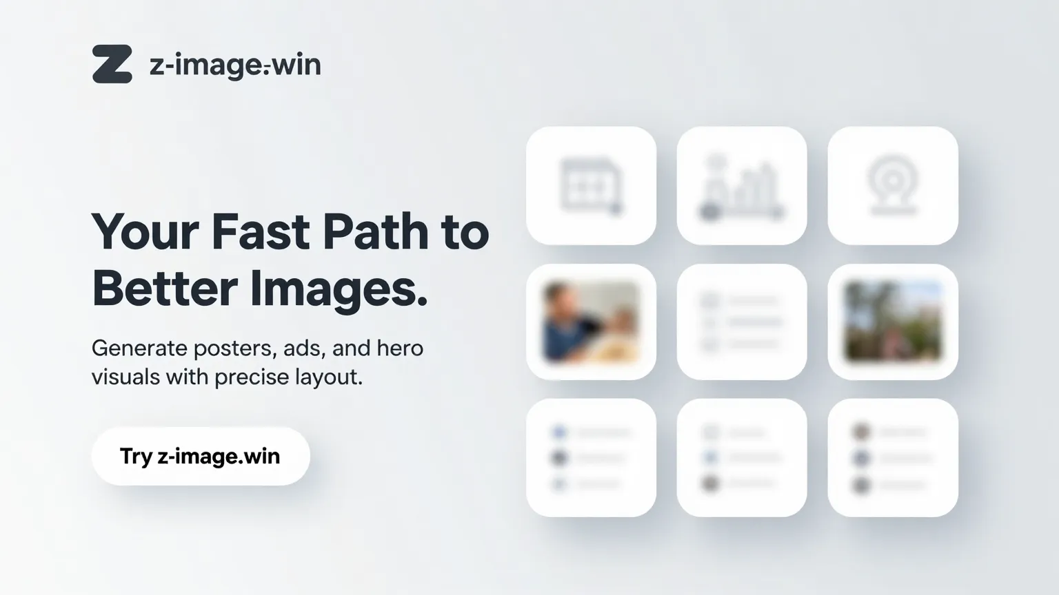 Website hero image generation case - Bento layout